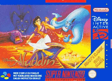 Aladdin (Europe) box cover front